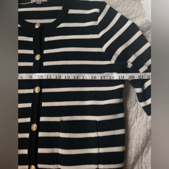 Striped Cotton Sweater Lady Jacket by J.Crew - Picture 3 of 6